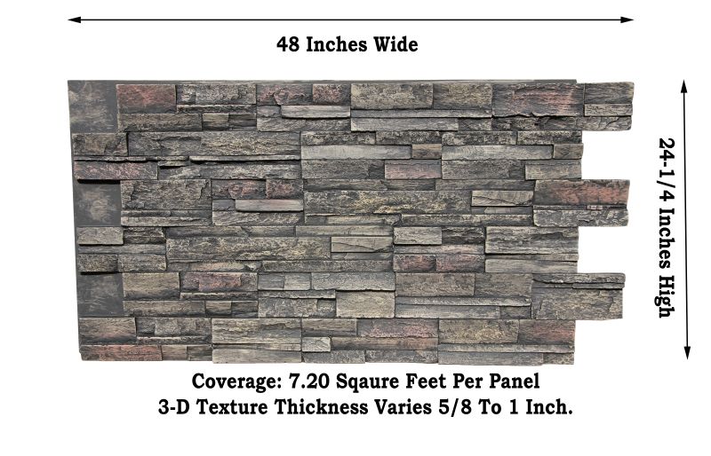 Faux Traditions Stone Panel Sample