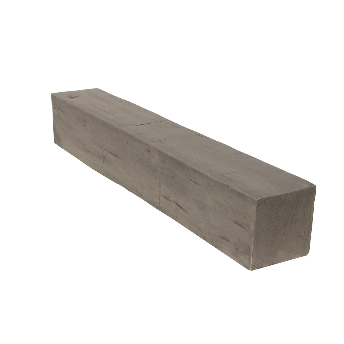 Faux Hand Hewn Fireplace Mantel - Ash