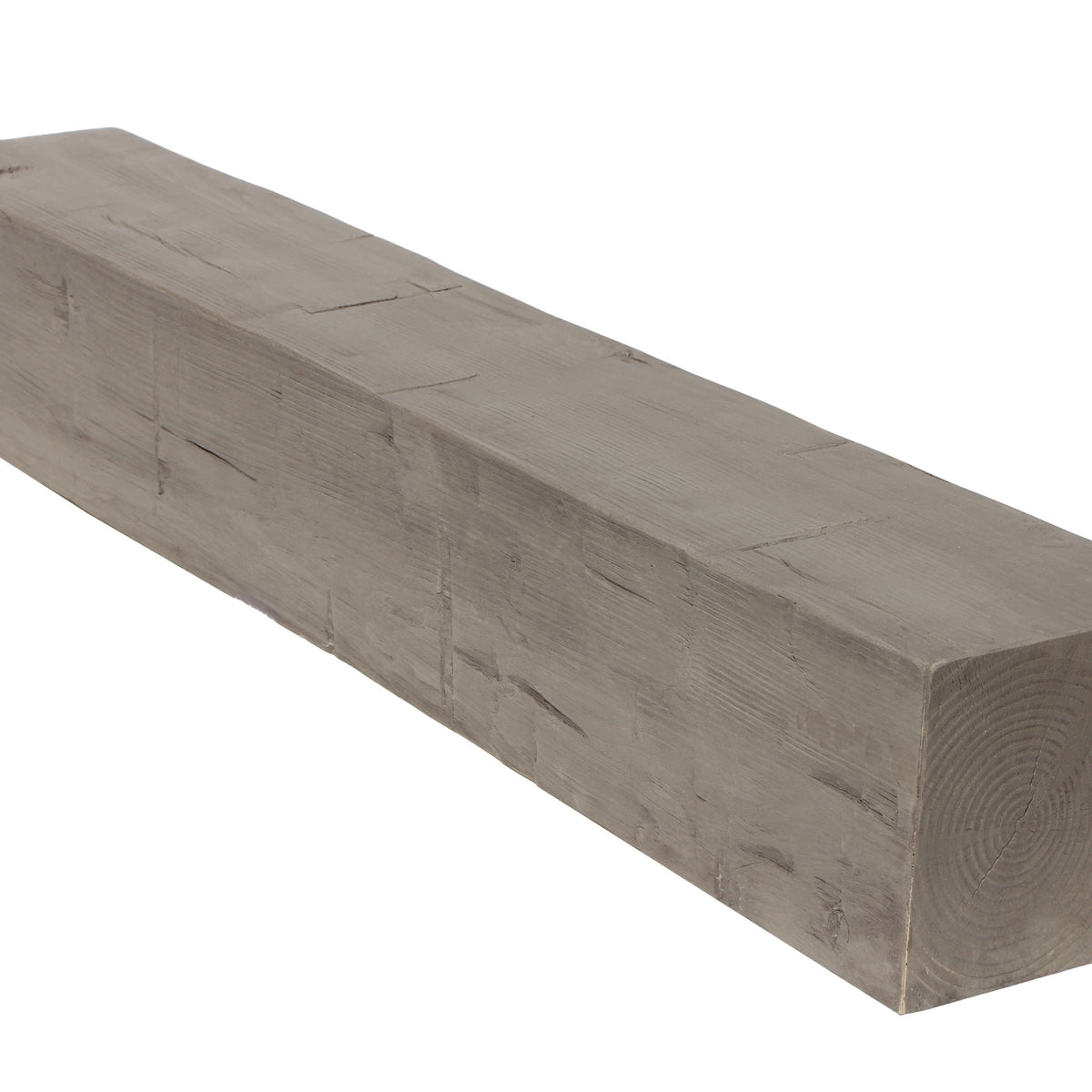 Faux Hand Hewn Fireplace Mantel - Ash