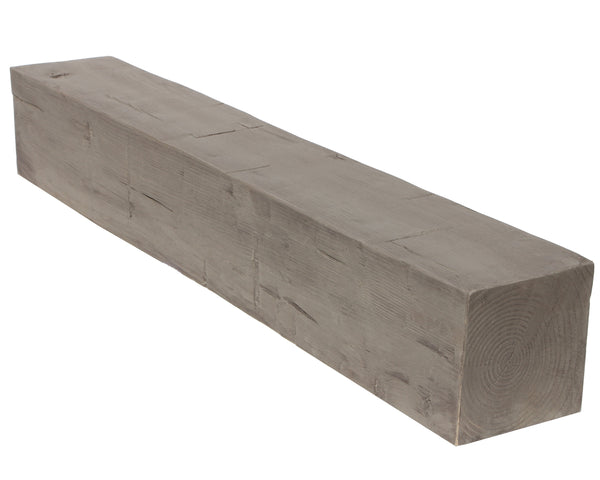 Faux Hand Hewn Fireplace Mantel - Ash