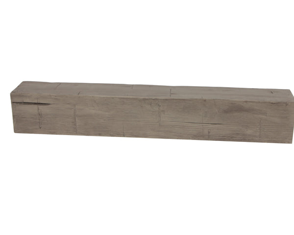 Faux Hand Hewn Fireplace Mantel - Ash