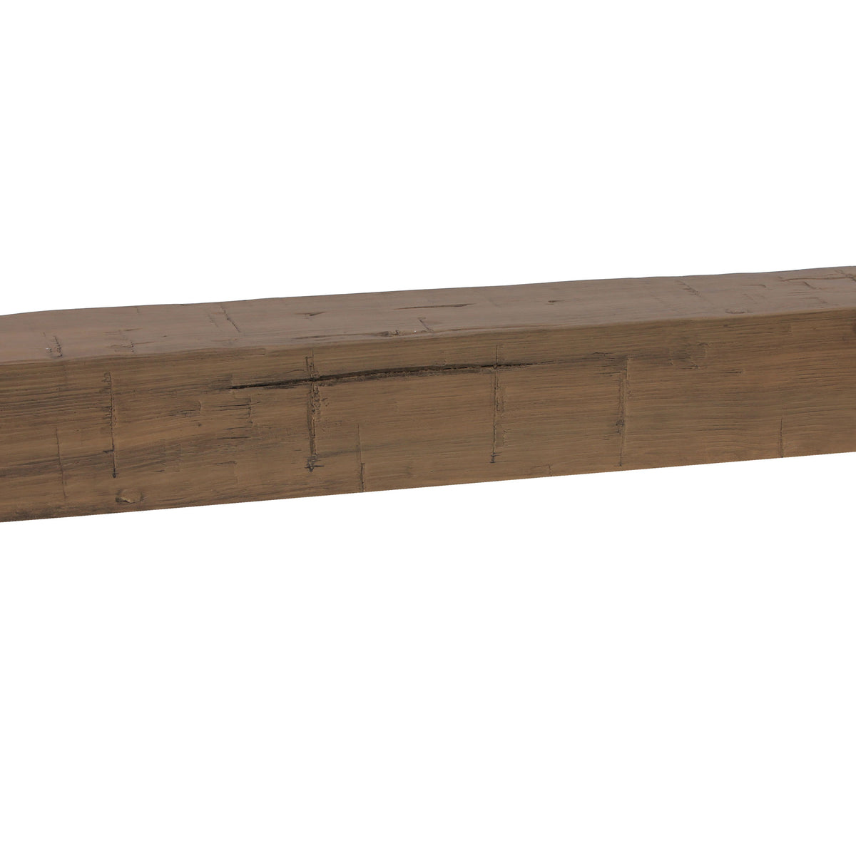 Faux Hand Hewn Fireplace Mantel - Cocoa