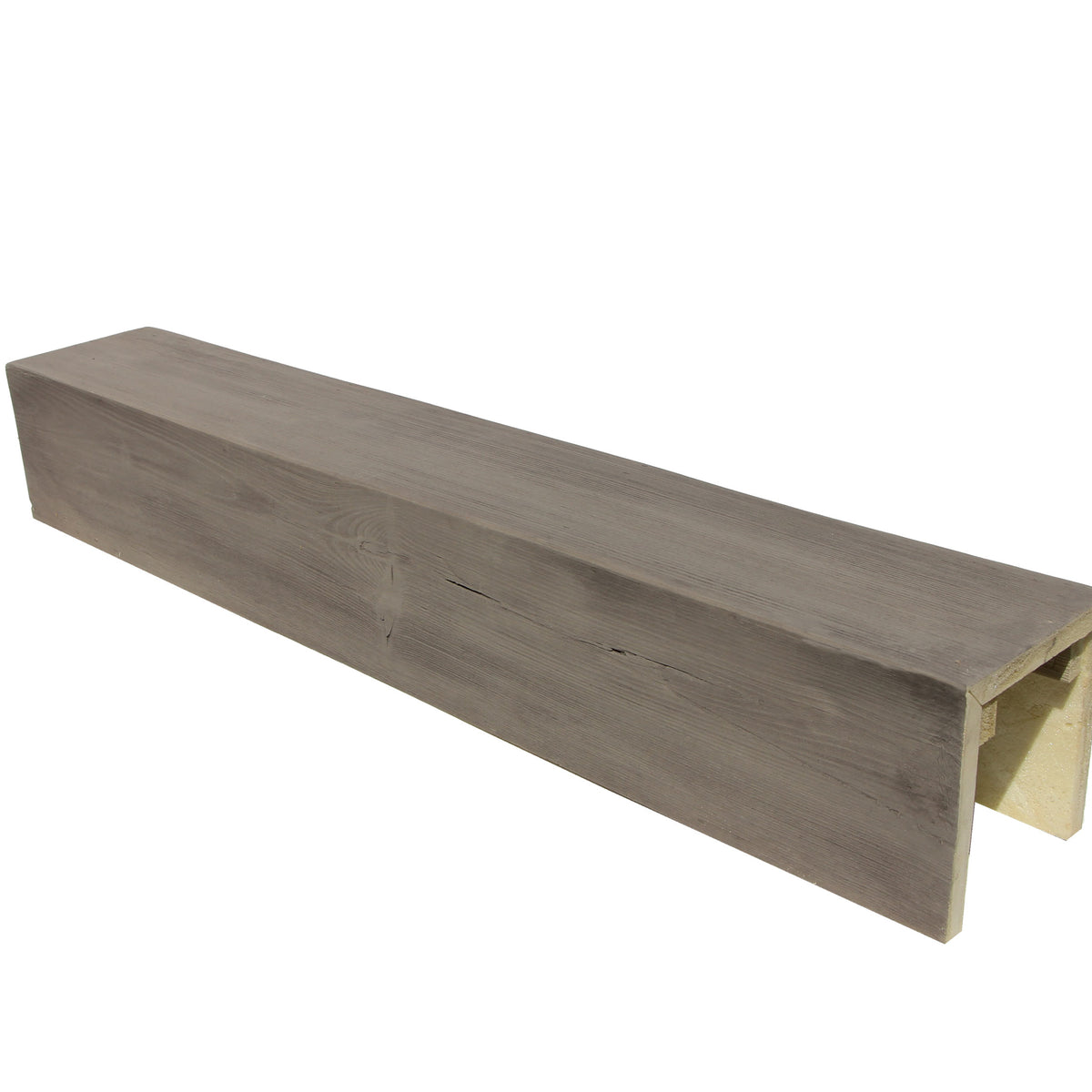 3 Sided Raised Grain Faux Beams - ASH