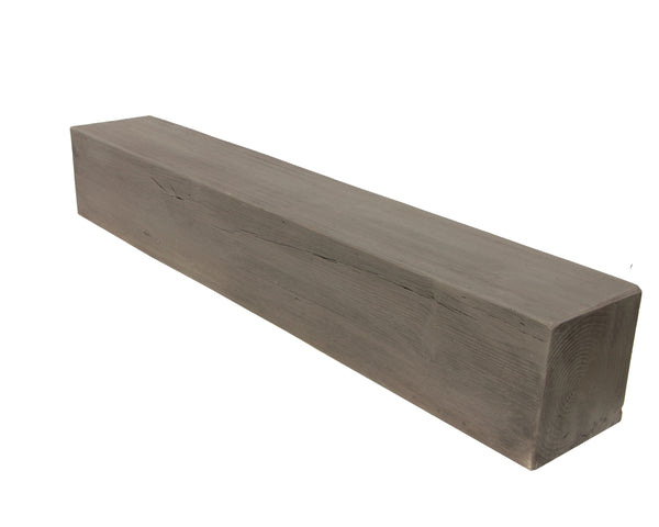 Faux Raised Grain Fireplace Mantel - ASH