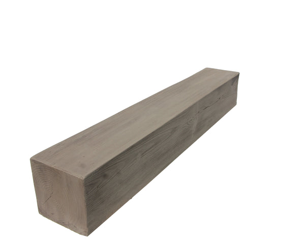 Faux Raised Grain Fireplace Mantel - ASH