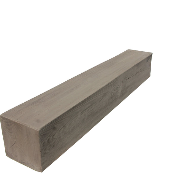 Faux Raised Grain Fireplace Mantel - ASH