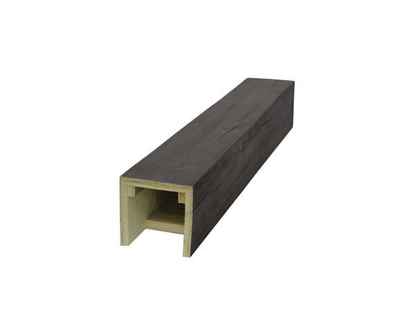 3 Sided Hand Hewn Faux Beams - Cocoa