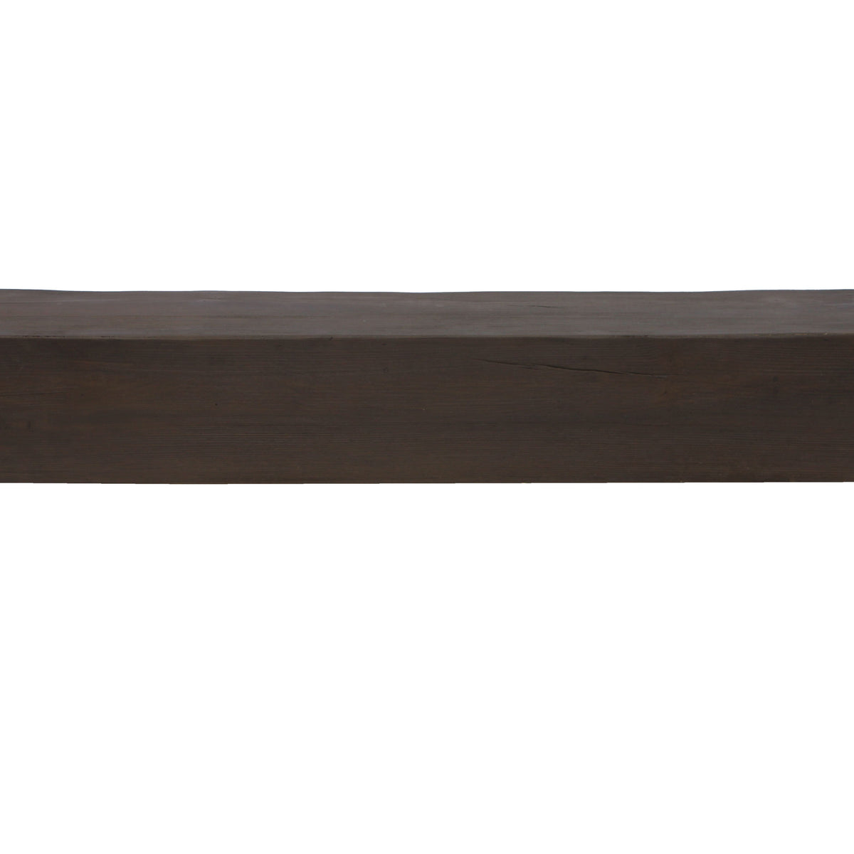 Faux Raised Grain Fireplace Mantel - Walnut