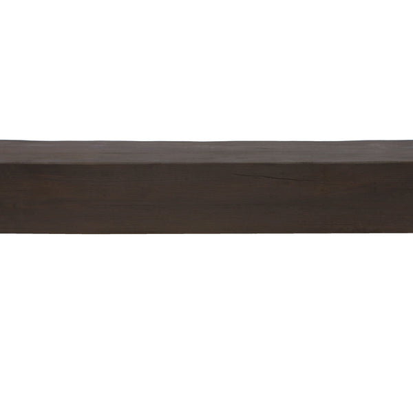 Faux Raised Grain Fireplace Mantel - Walnut