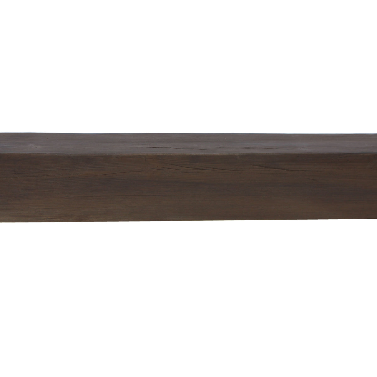 Faux Raised Grain Fireplace Mantel - Walnut